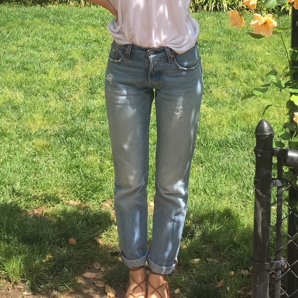 Levi’s 501 Vintage Style light wash jeans